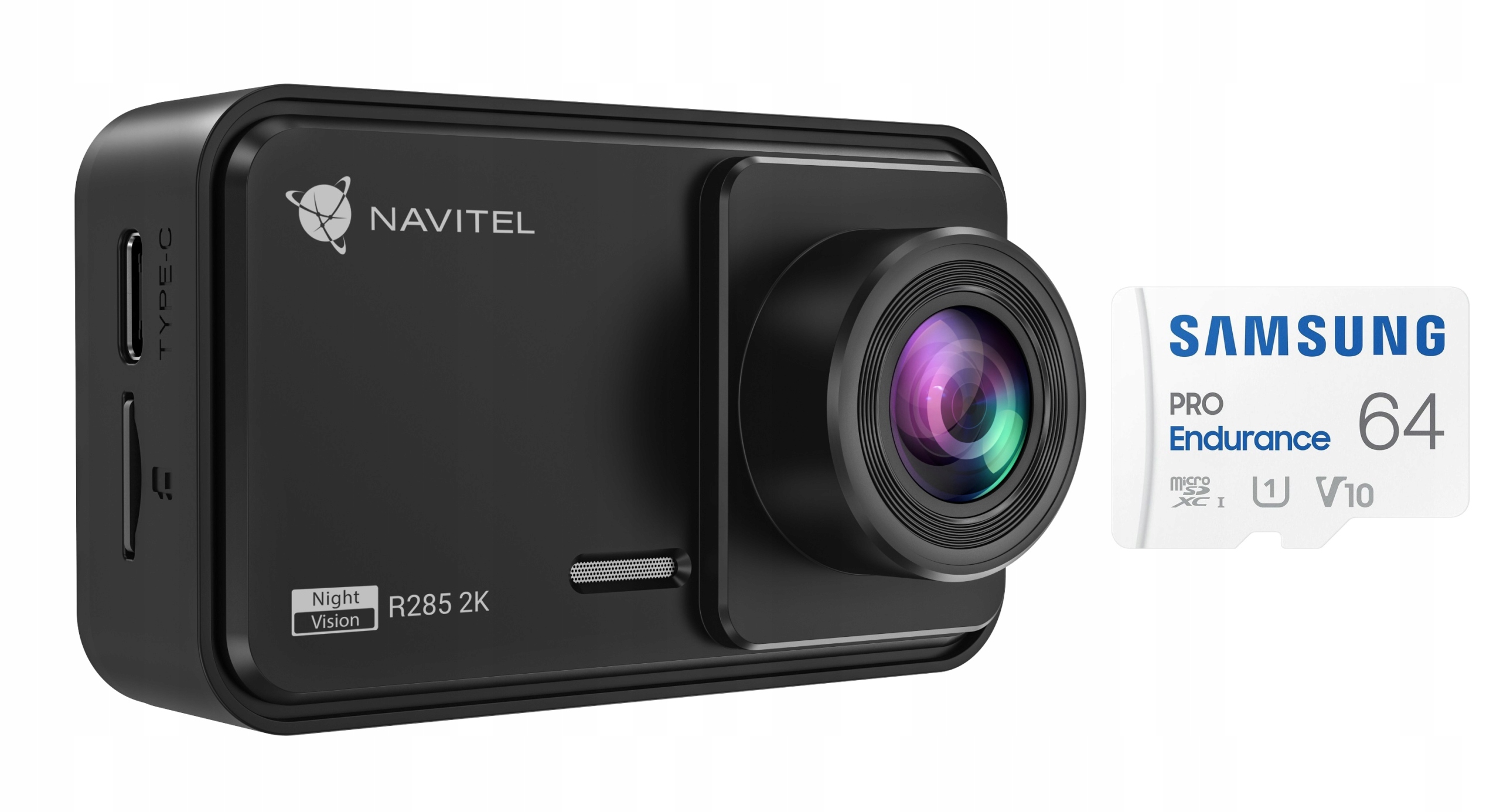 Wideorejestrator samochodowy Navitel R285 2K + karta Samsung 64 GB