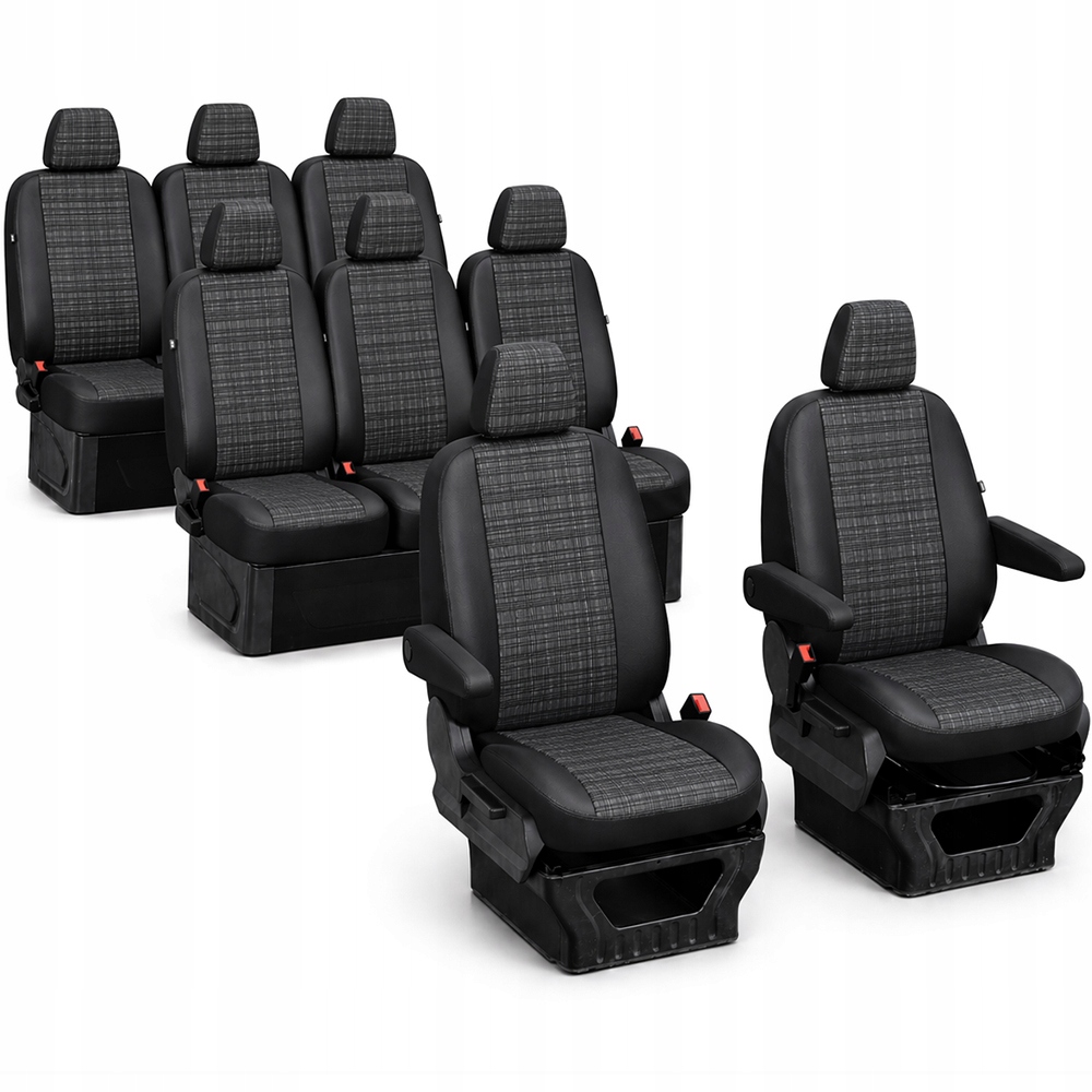 Silné Odměrné Potahy Na Sedadla Bus Volkswagen T5 8m (2003-2015)