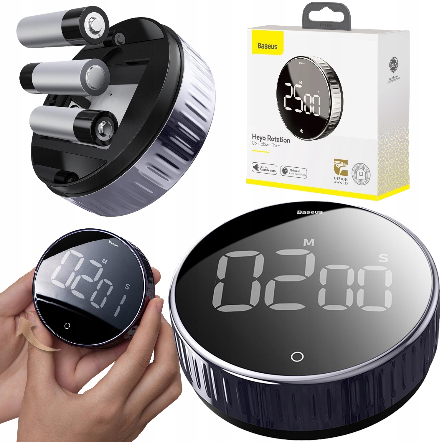 

Stoper Minutnik Baseus Magnes Duży Wyświetlacz