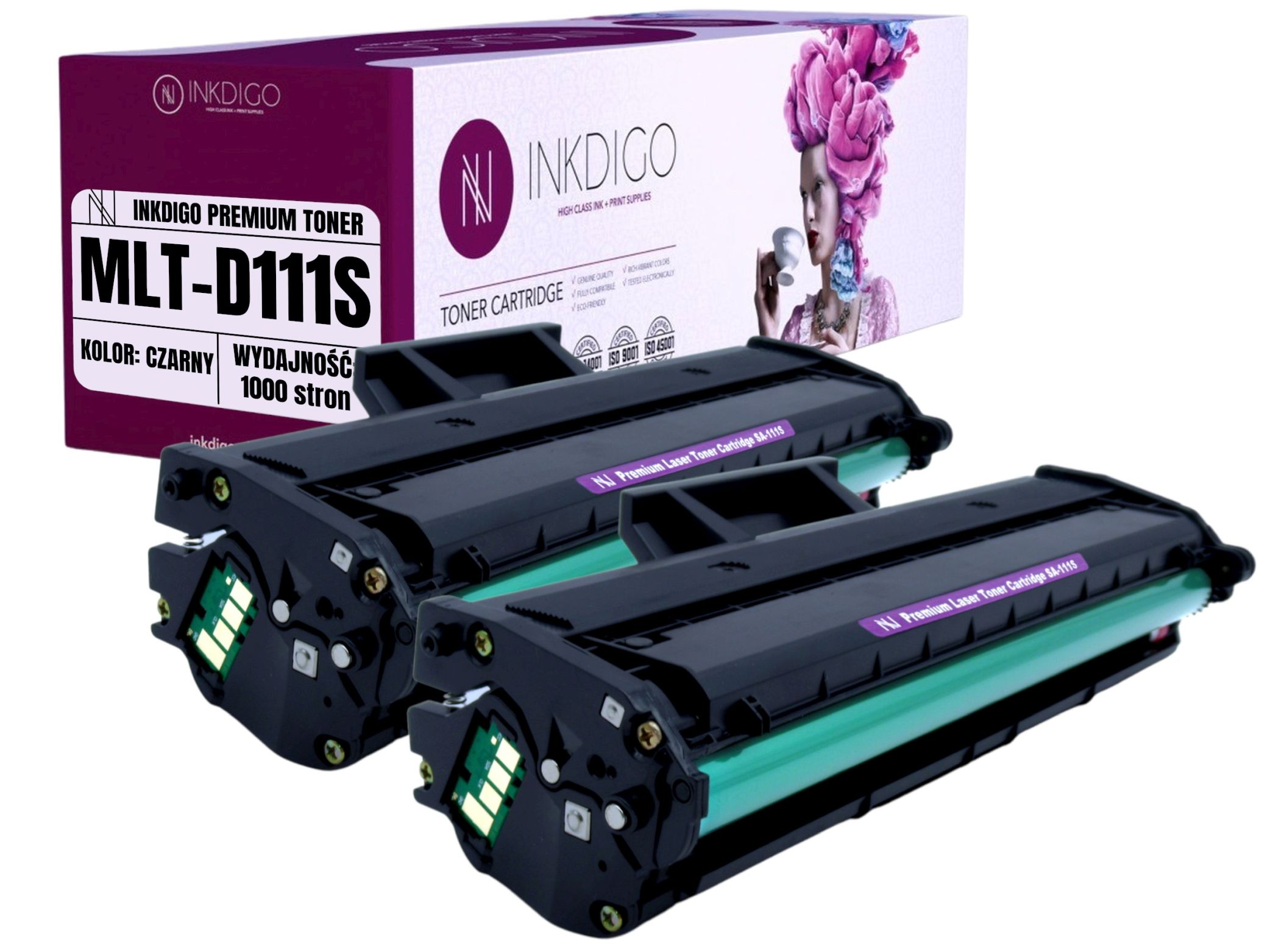 MLT-D111S - 2 TONERY ZAMIENNE SAMSUNG do DRUKARKI M2020 M2022 M2026 M2070