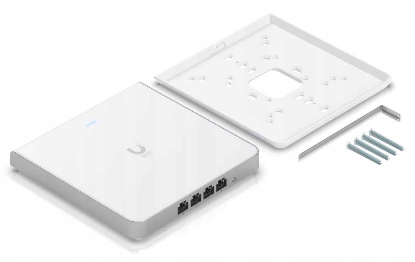 UBIQUITI UniFi U6 Enterprise In-Wall Access Point Wi-Fi 6E AX10000, 1x 2.5GE, 4x GE — 8