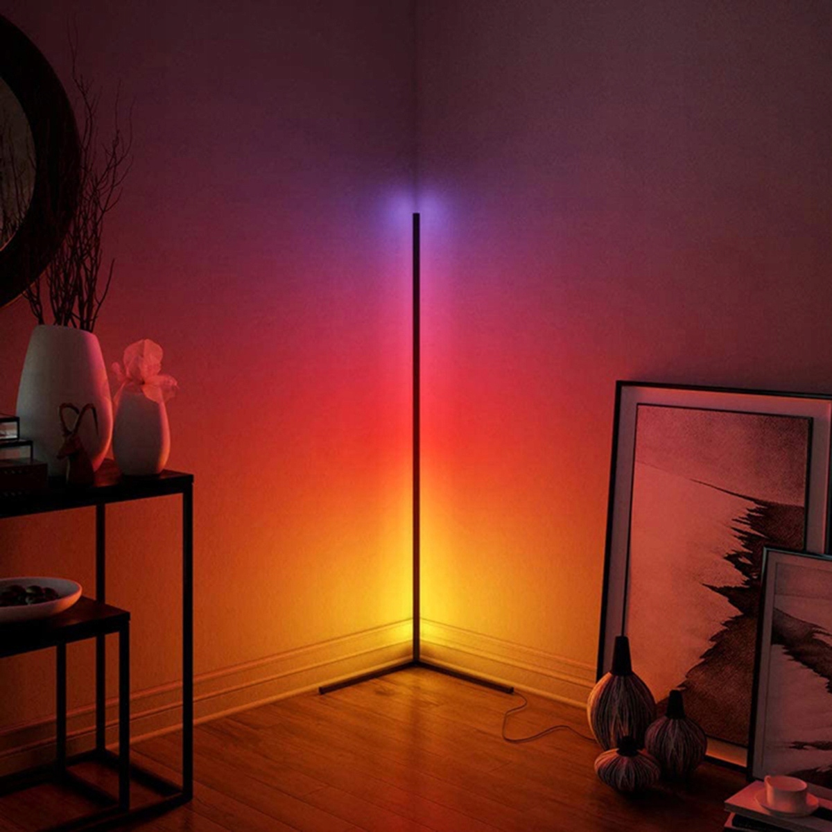 ВЕЛИКИЙ КУТОВИЙ ТОРШЕР LED RGB Пульт дистанційного керування Вітальня Спальня Офіс Їдальня Коридор/Сходи Кухня Дитяча кімната Вітальня Спальня Універсальний