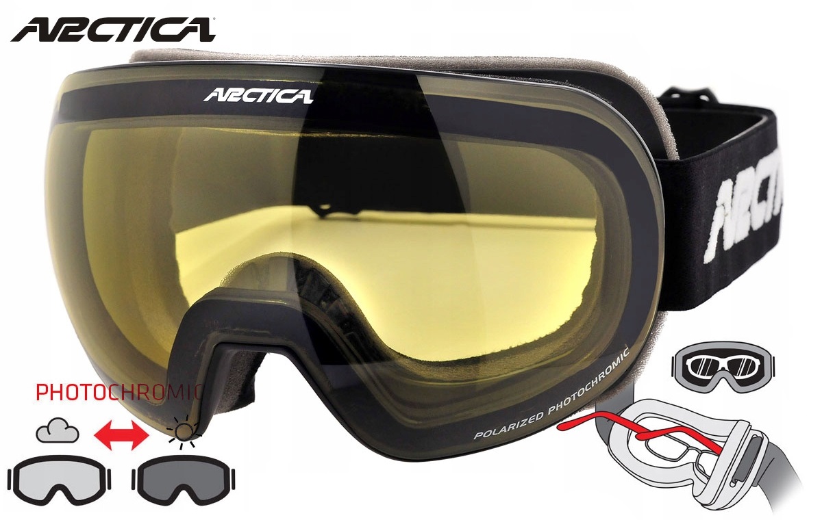 ARCTICA GOGLE NARCIARSKIE NA OKULARY G-104FP POLARYZACYJNE FOTOCHROMOWE 1-3 Kod producenta G-104FP