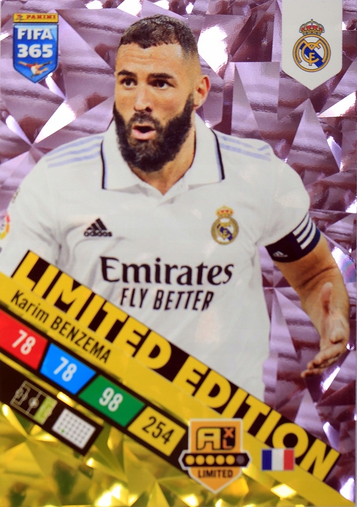 Fifa Adrenalyn 365 2023 Benzema XXL limited Karta Piłkarska Limitowana