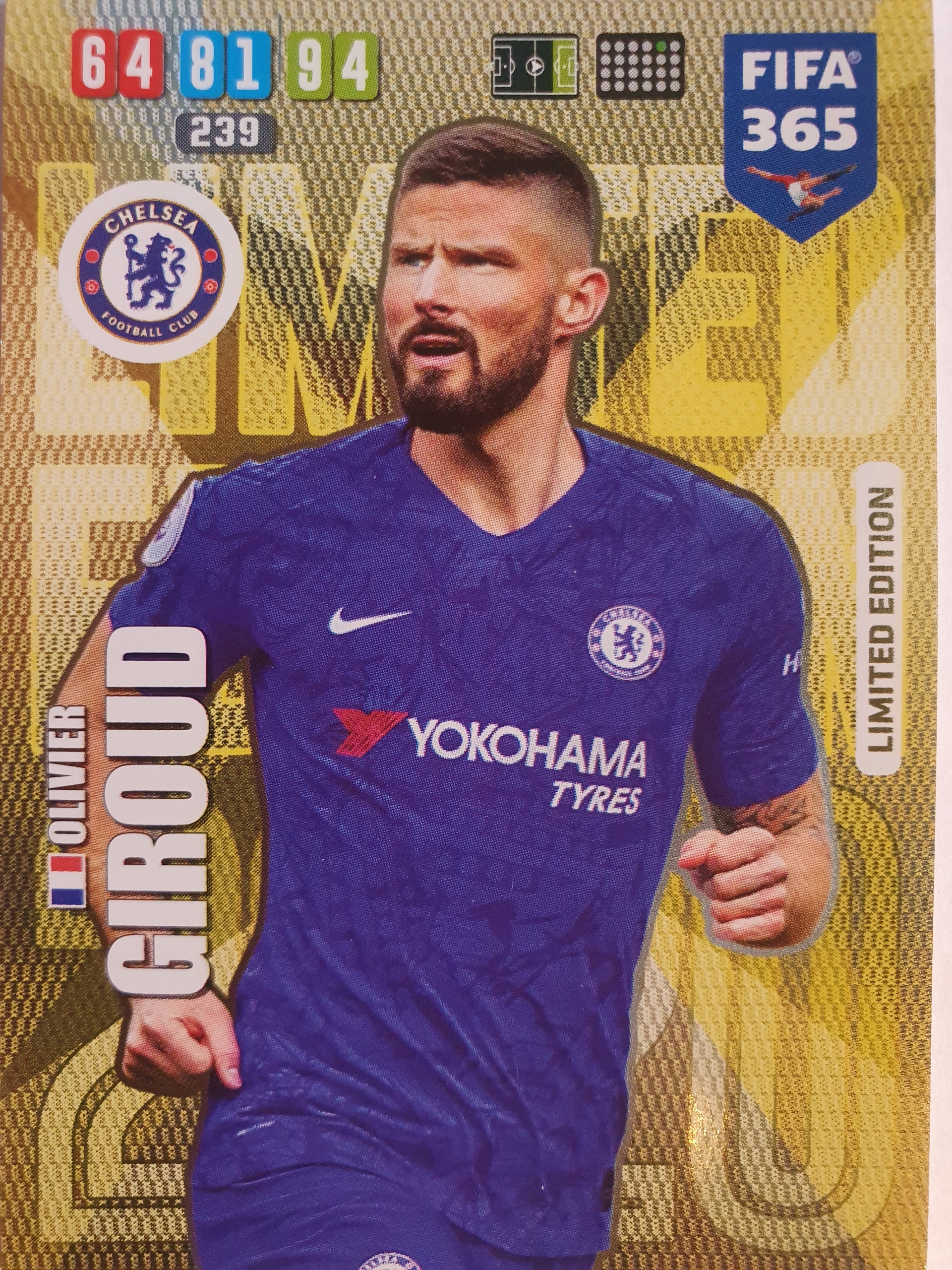Panini Fifa 365 2020 Limited Edition Giroud