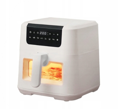 Frytkownica Beztłuszczowa Air Fryer okienko Olayks 1500W 5l kość słoniowa