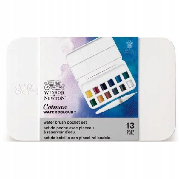 Sada 12 akvarelů Cotman štětečkem