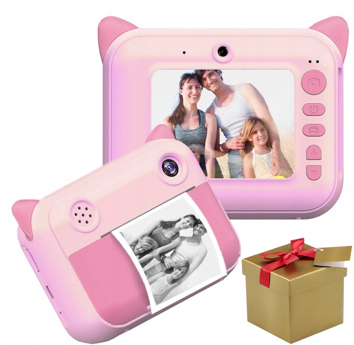 Digitální Fotoaparát Pro Děti Hd Tiskárna KOČIČKA+role