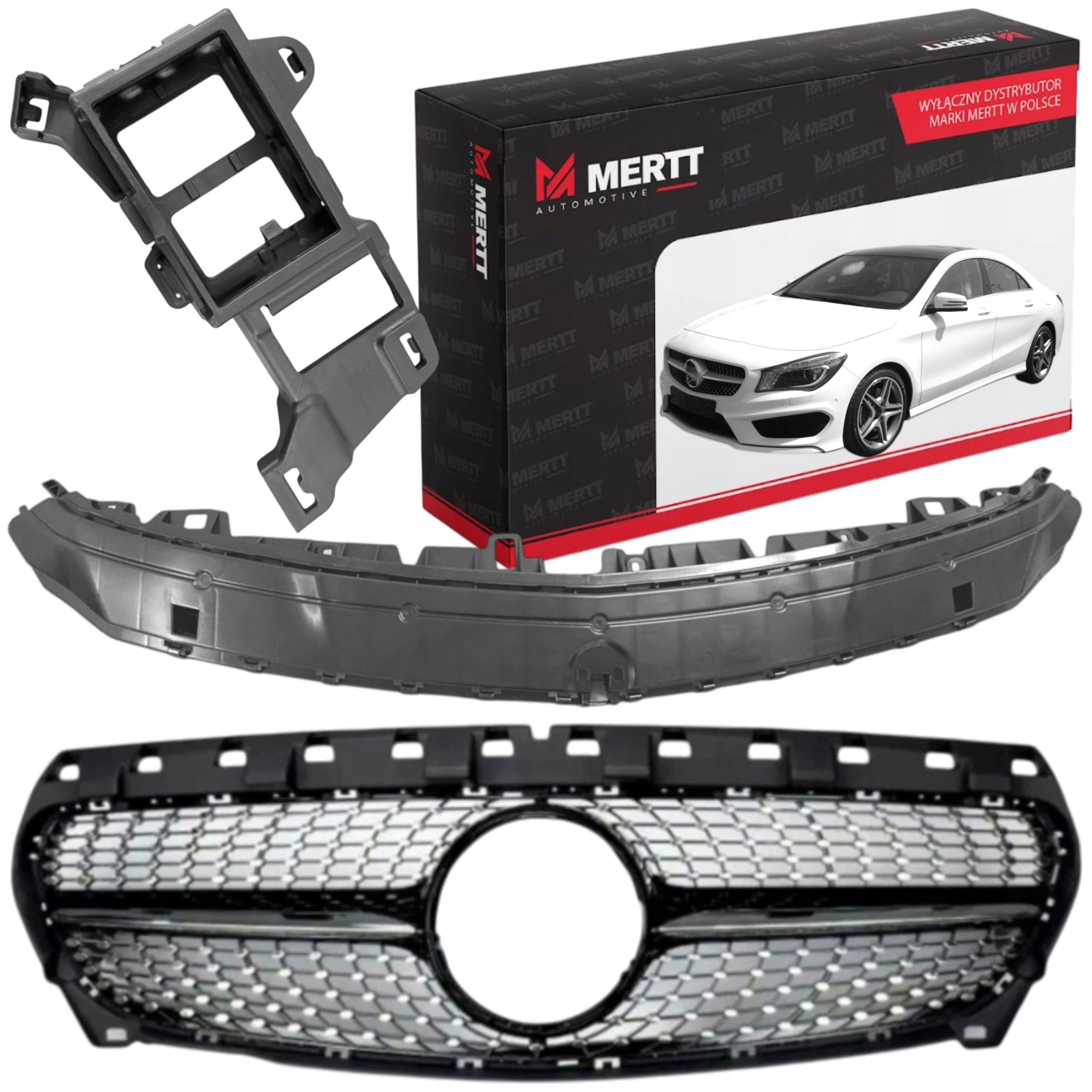 Atrapa Grill Držák Horního Nárazníku úchyt radaru Mercedes Cla W117 C117