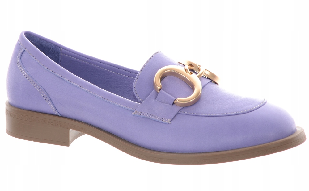 Venezia Fialové Dámské Kožené Mokasíny 36