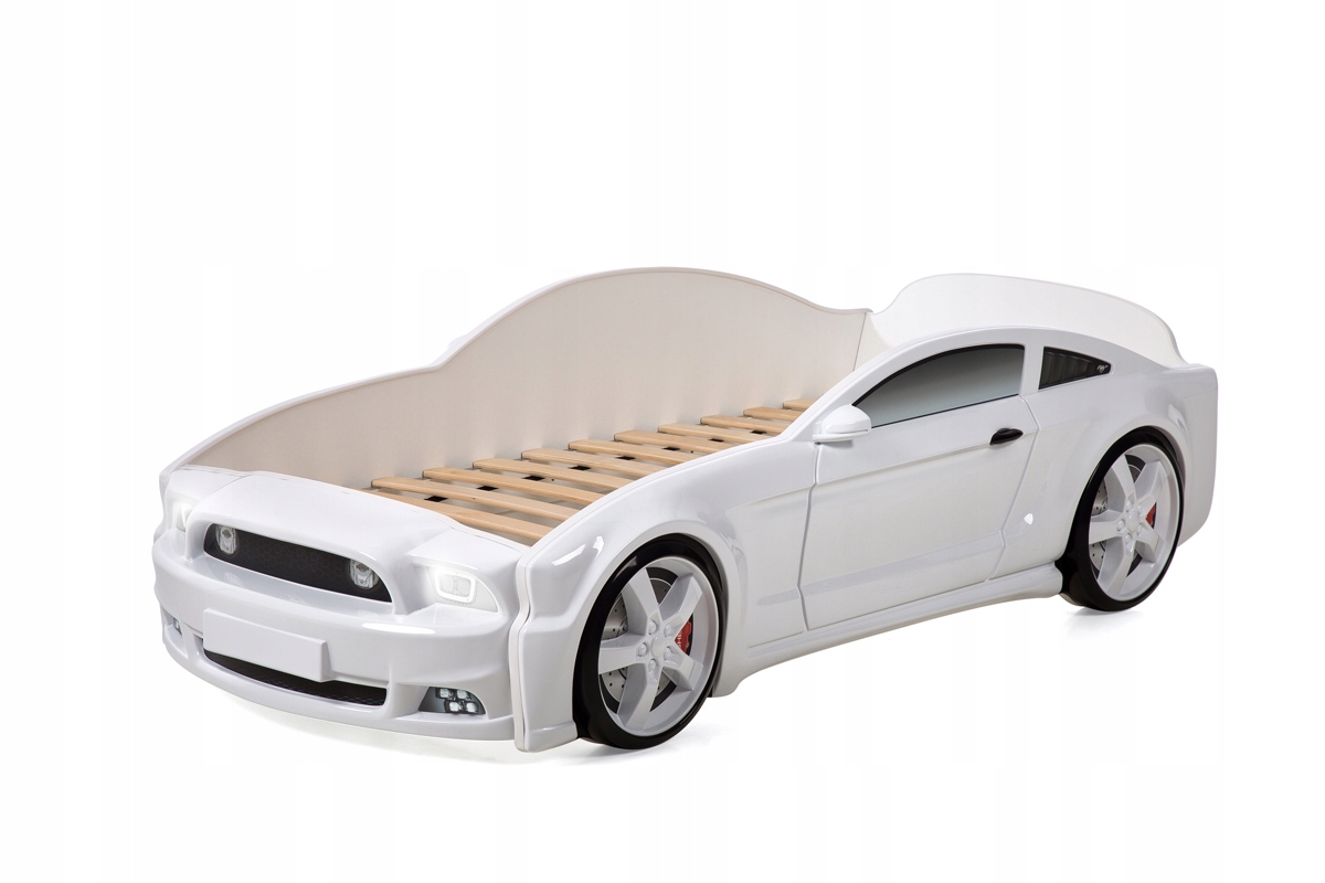 Łóżko Samochód Auto MG 3D Led Stelażowe