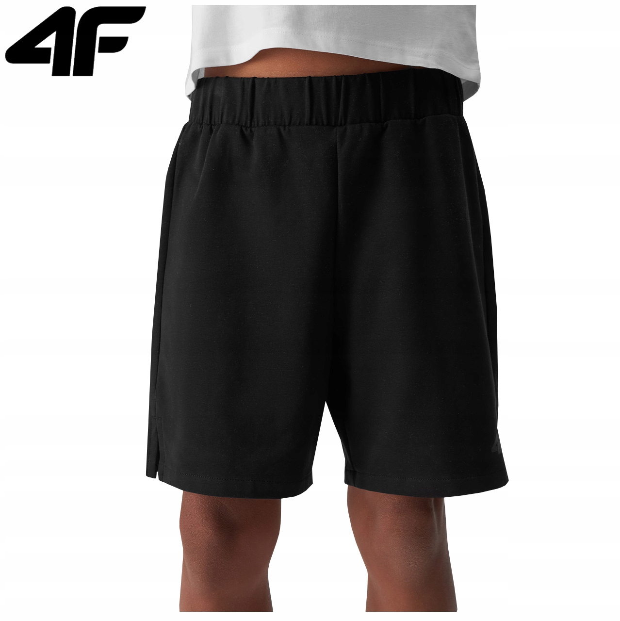 STRÓJ SPORTOWY CHŁOPIĘCY 4F NA WF TRENINGOWY T-SHIRT SPODENKI WOREK 134/140 Materiał dominujący bawełna