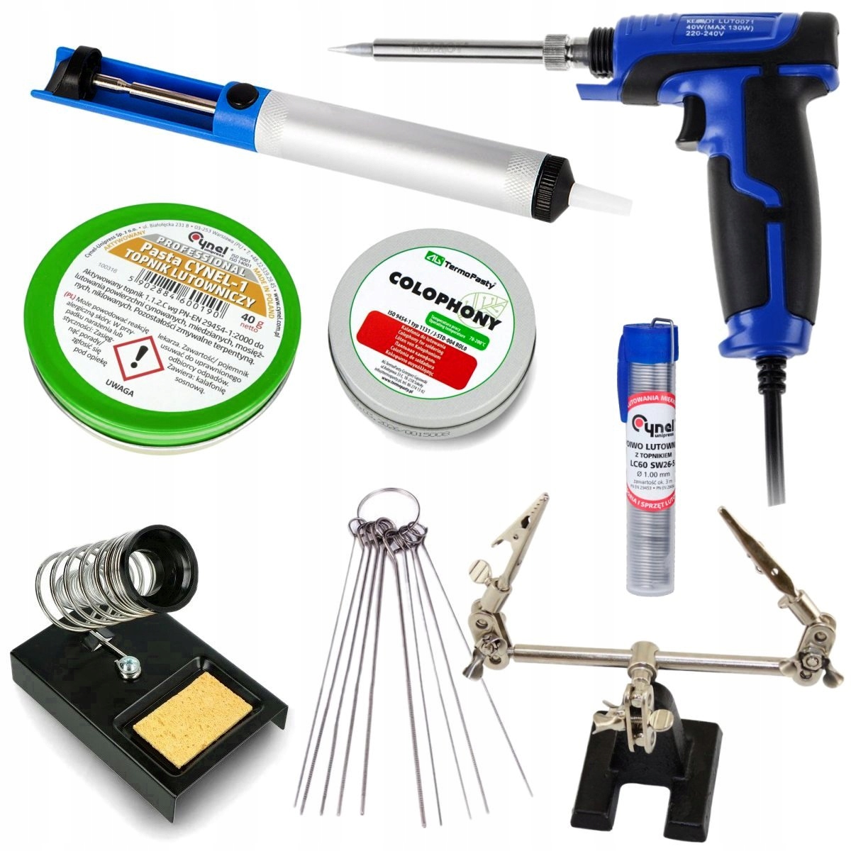 ZESTAW LUTOWNICZY STARTOWY KOMPLET DO LUTOWANIA LUTOWNICA 130W