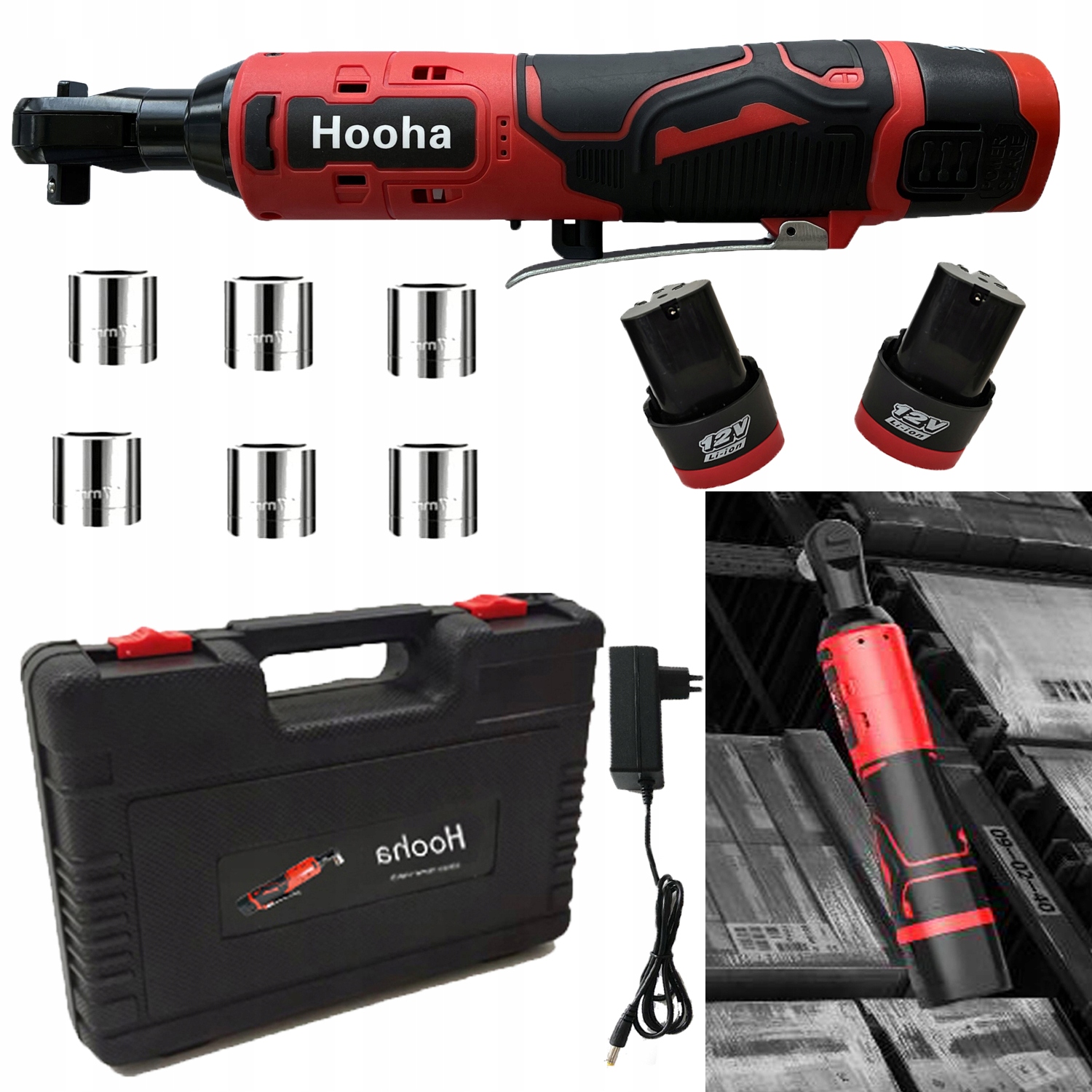 3/8'' 65NM KLUCZ ELEKT AKUMULATOROWA GRZECHOTKA UDARWA BEZSZCZOTKOWA DO KOL