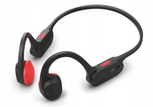 Słuchawki Philips TAA5608 Wodoodporne Czarne Dla Aktywnych sportowe