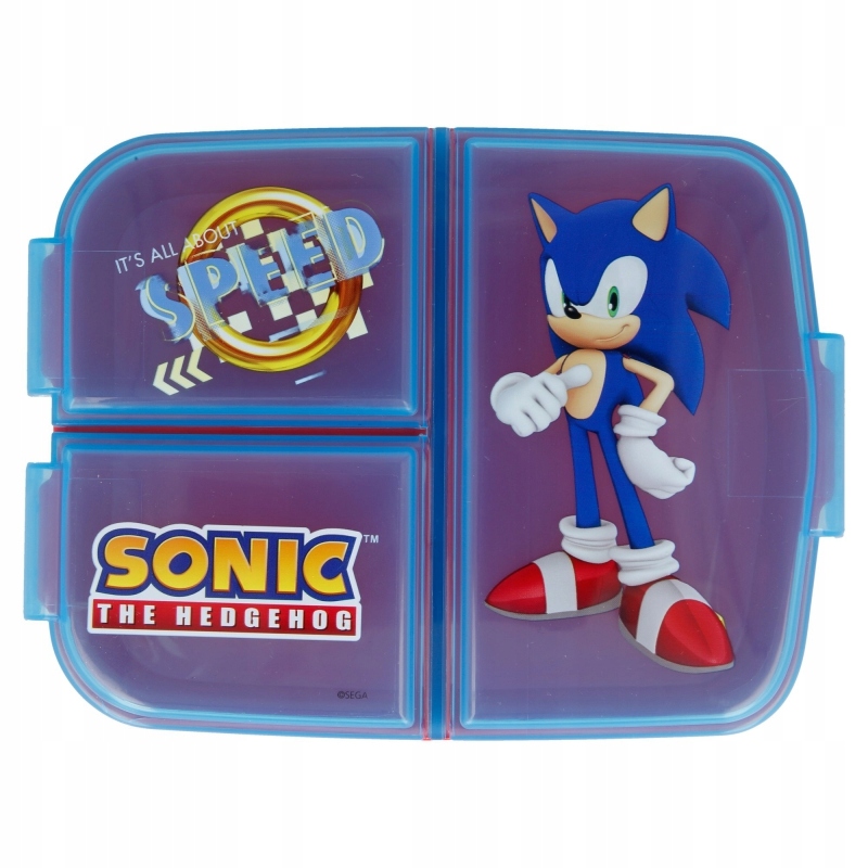 

Śniadaniówka trzykomorowa lunchbox Sonic
