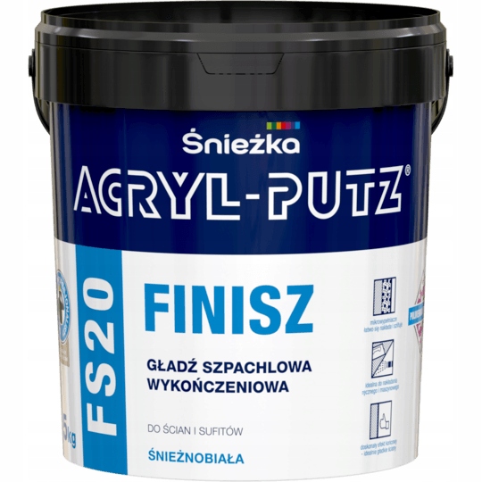 

Szpachla Śnieżka Acryl-Putz Finisz FS20 5kg