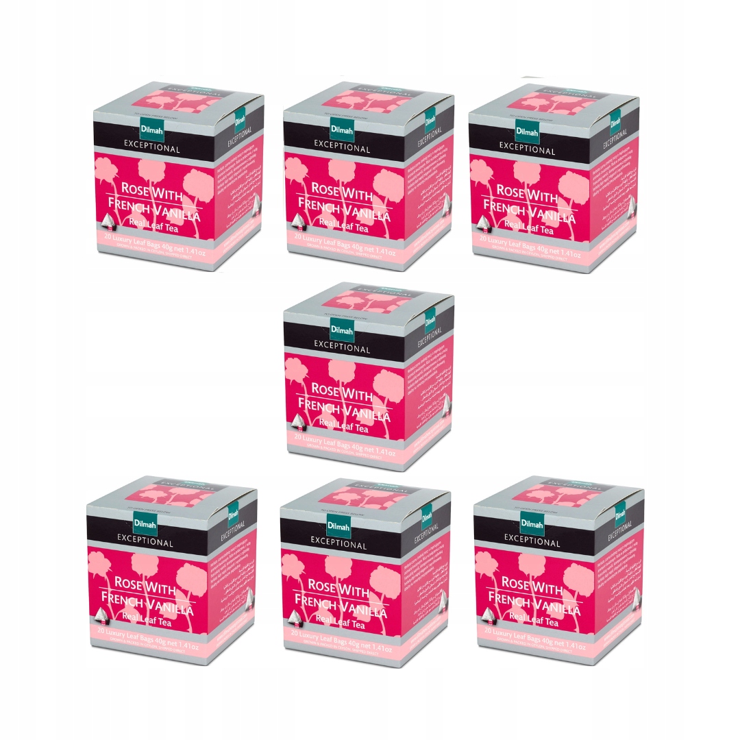 Herbata czarna Dilmah Rose & Vanilla 7 sztuk