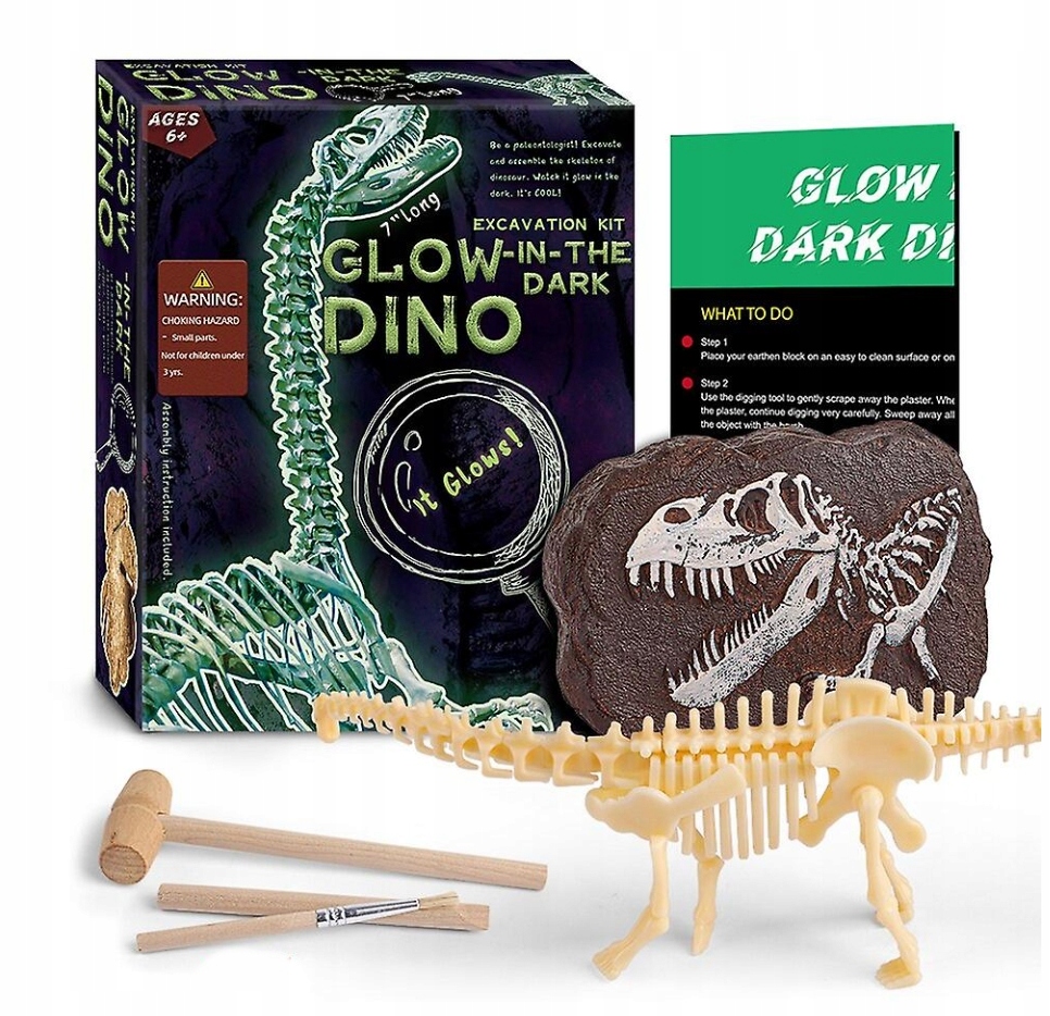 

Diplodok Świecący Dinozaur- Wykopalisko zabawka 3D