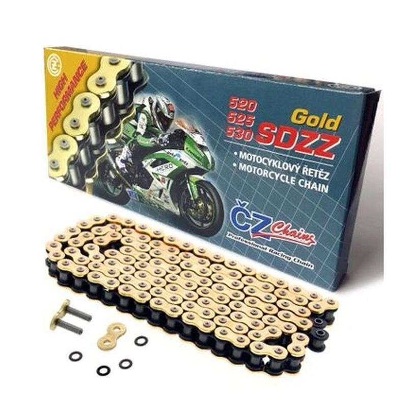 Hnací Reťazec 525 Sdzz (110 Článkov) Active Ring (x-ring) Zlatý Do 1200