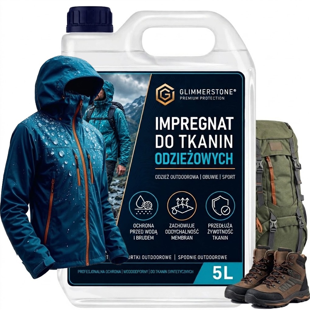 Impregnat Wodoodporny Do Kurtek Butów Plecaków Tkanin Materiałów Outdoor 5L