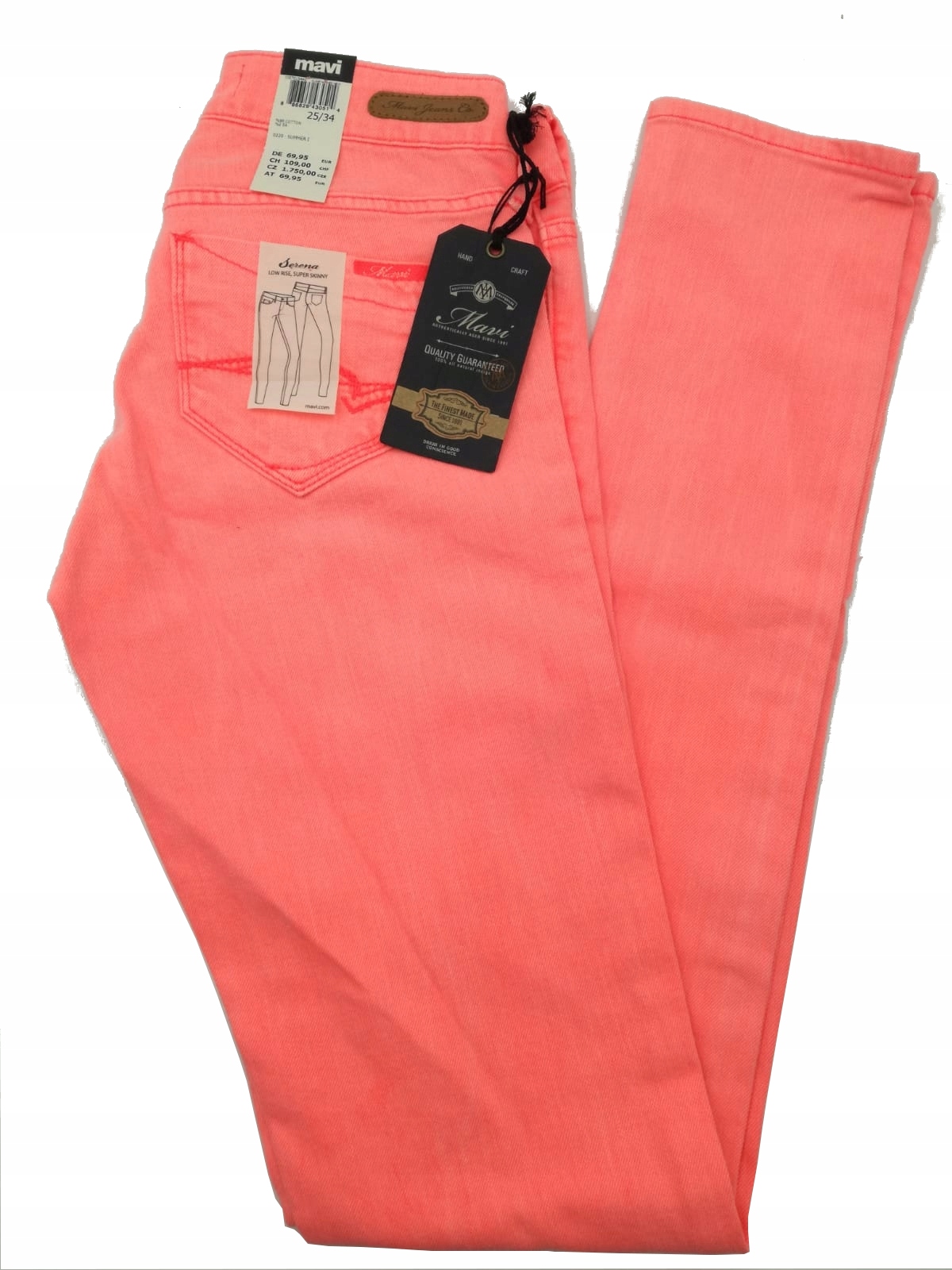 

Spodnie jeansowe damskie skinny klasyczne 30/32