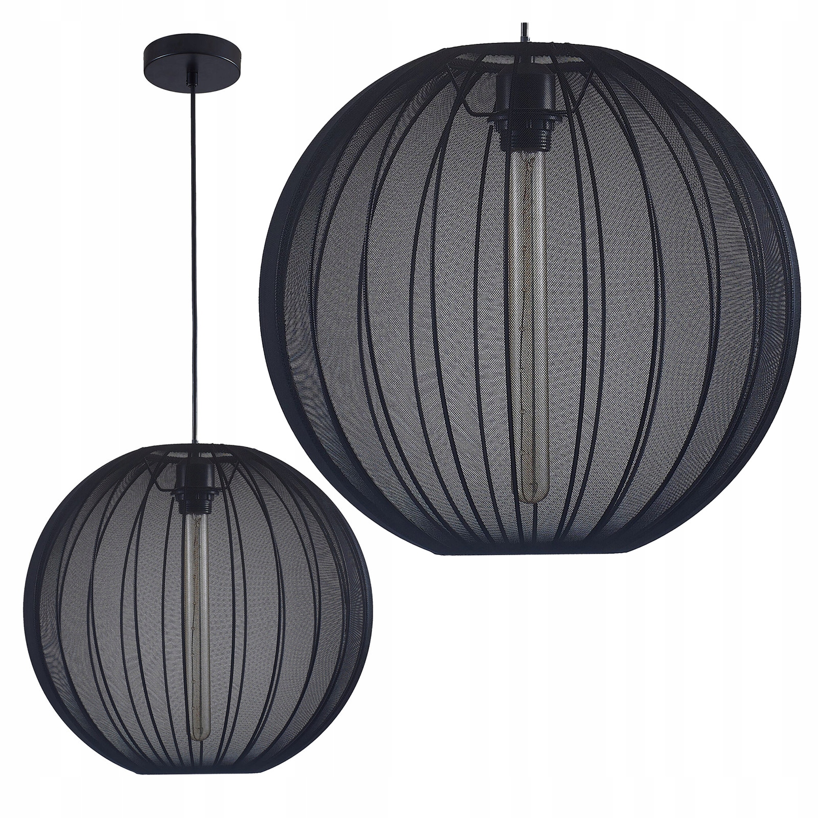 Závěsné Stropní Svítidlo Zwis E27 černá Japandi Sanico Goldlux