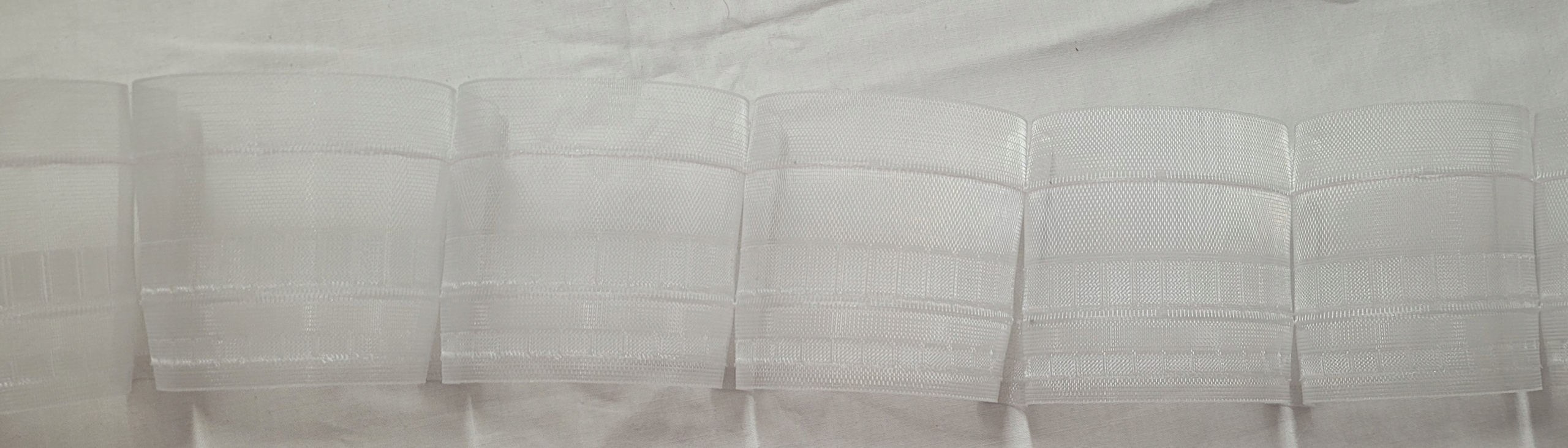 TAŚMA DO FIRAN FLEX MARSZCZENIE 1:2 9 CM STYLONOWA Marka inna