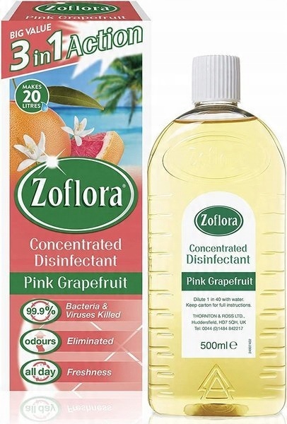 

Zoflora Koncentrat Dezynfekcja Pink Grapefruit 500