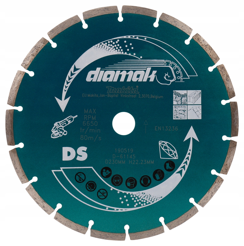 

Tarcza diamentowa segmen 230 Diamak Makita D-61145