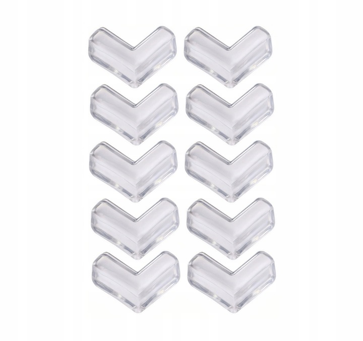 ZABEZPIECZENIE NA ROGI STOŁU MEBLI BEZBARWNE MOCNY KLEJ 10SZT 4*4*1.5CM Liczba sztuk 10 szt.