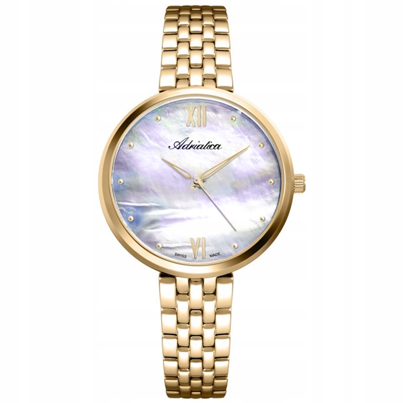 Dámské hodinky Adriatica A3760.118WQ zlaté