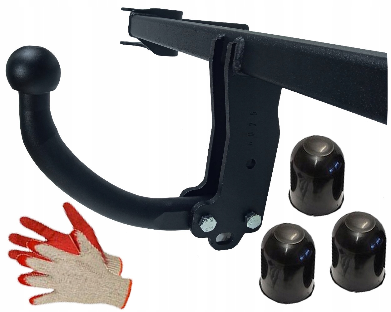 1200KG HAK HOLOWNICZY STEINHOF+KAPTURKI do KIA STONIC 1 I 2017do2020 Wiązka w zestawie Brak