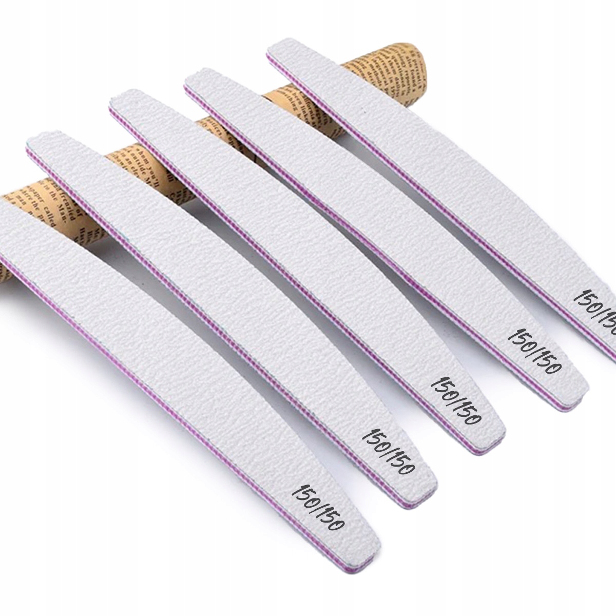 

5x Pilnik do paznokci Łódka 150/150 zebra 5szt