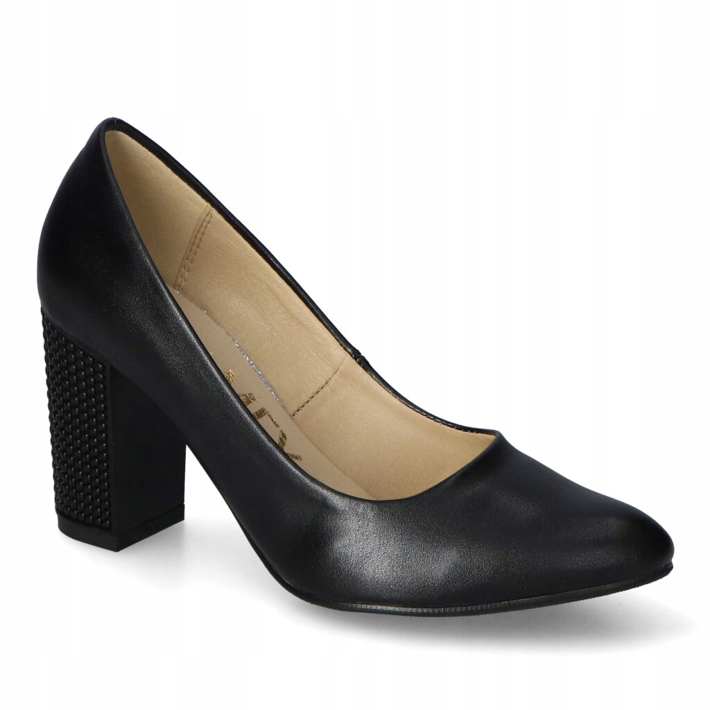 Czółenka Kamex-but 176 Czarne lico 37