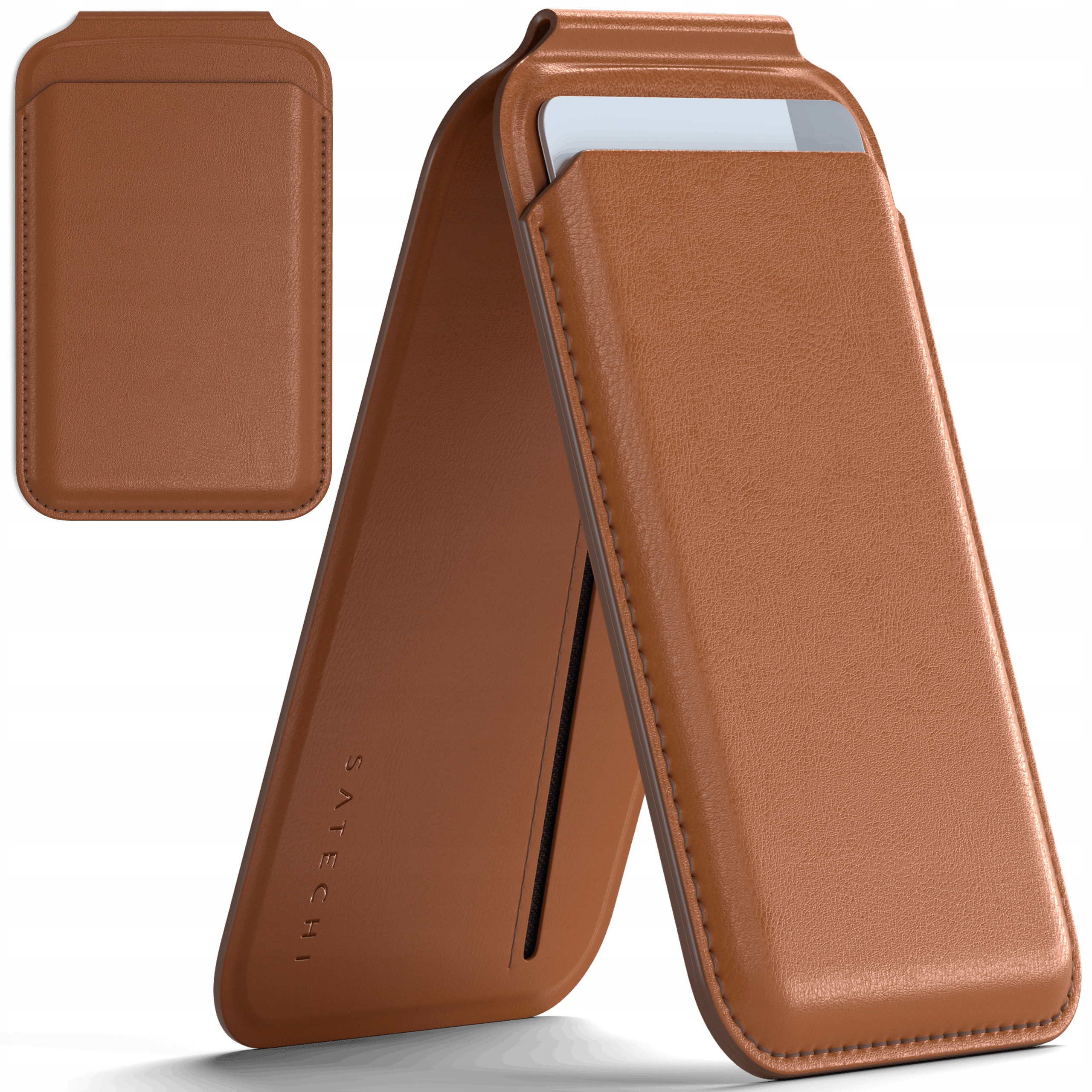 Satechi Vegan-Leather Wallet Portfel i Podstawka z MagSafe do iPhone