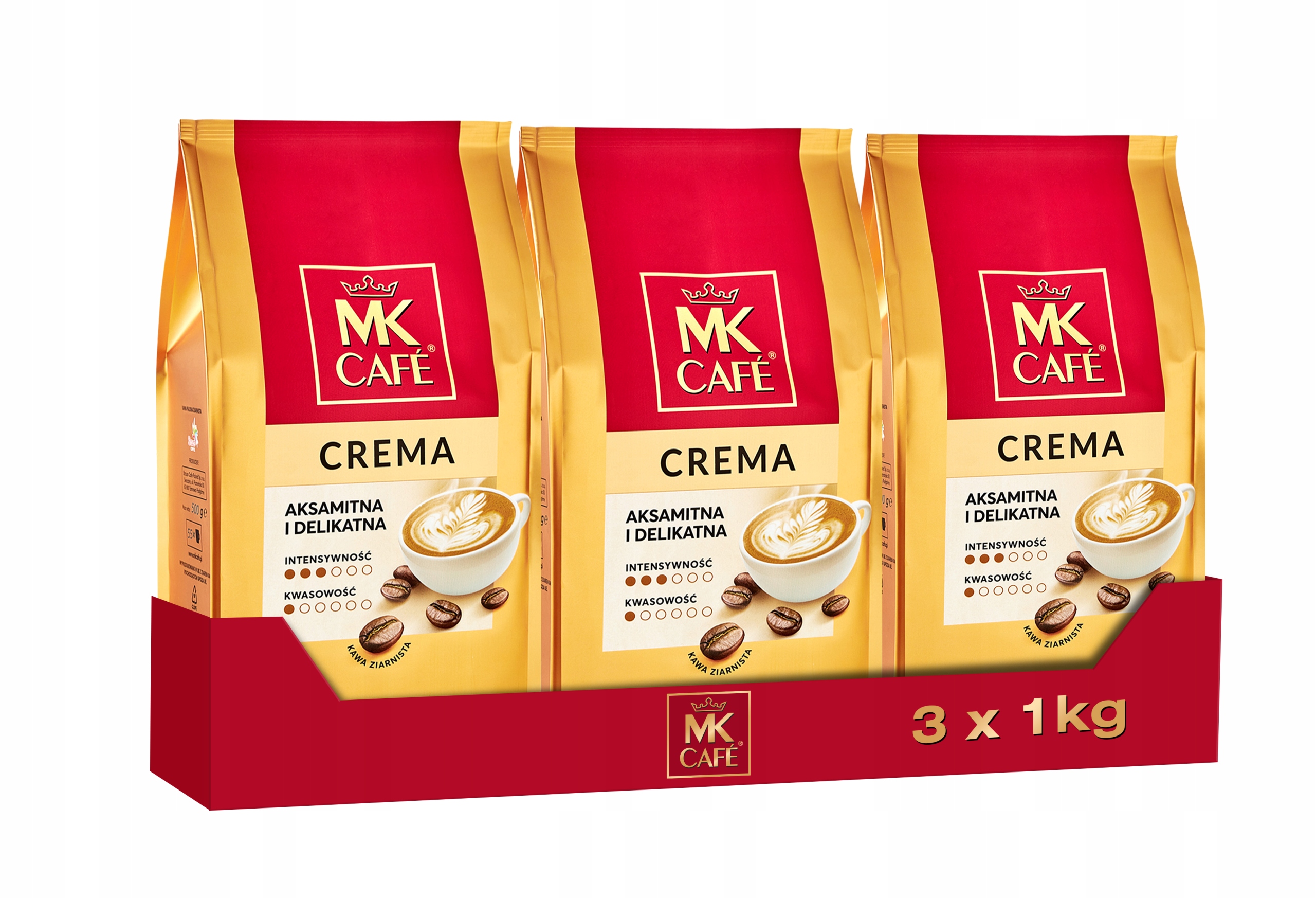 Kawa ziarnista Mk Cafe Crema 3x1kg
