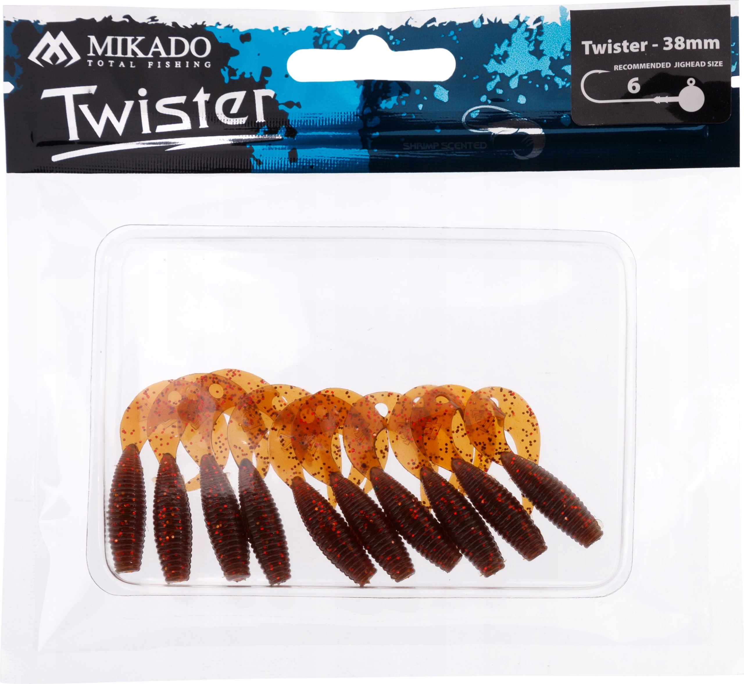 Twistery Mikado Łowne 3,8CM 10 Szt Mr New Guma Twister
