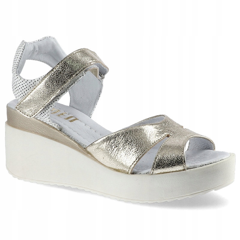 

Złote Sandały Simen Damskie Modne Buty Na Lato