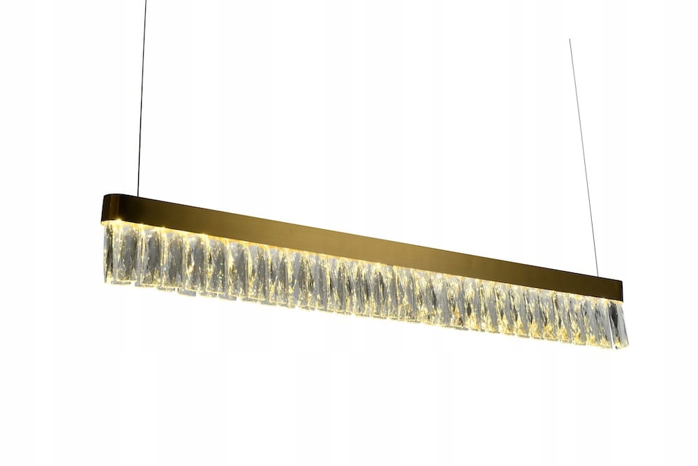 Villach závesná lineárna krištáľová lampa 100 cm
