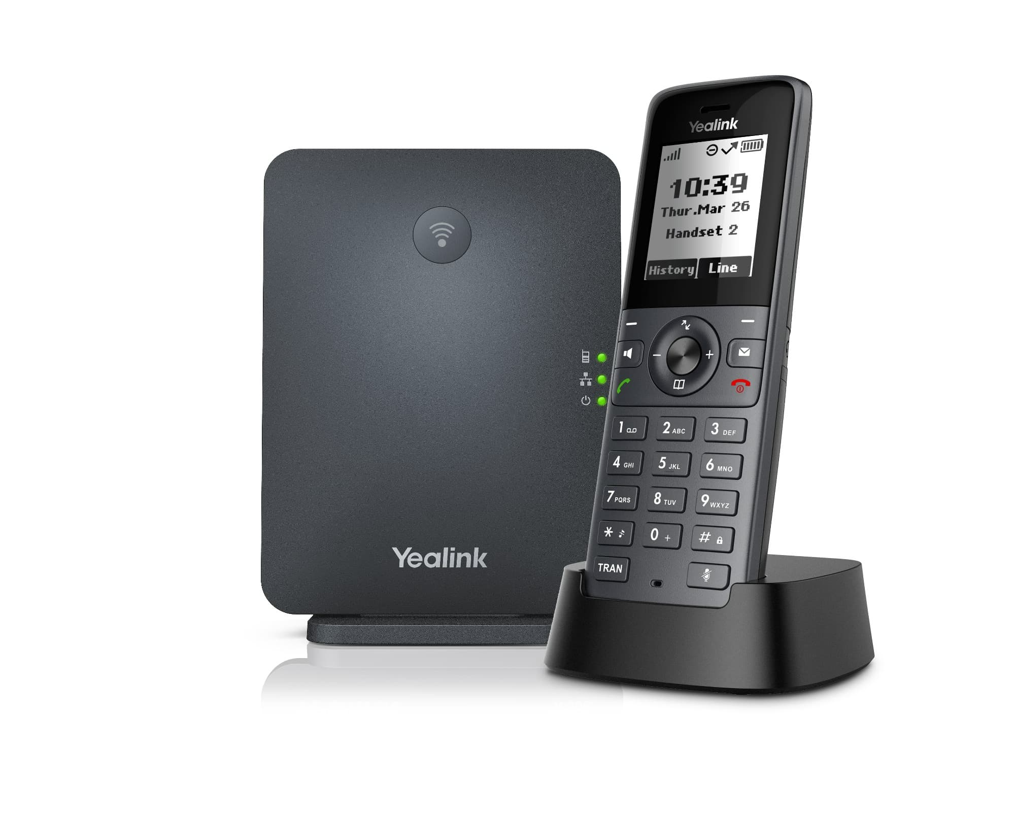 Yealink W71P Dect základová stanica a rúčka, 1, 8" čiernobiely disp., až…