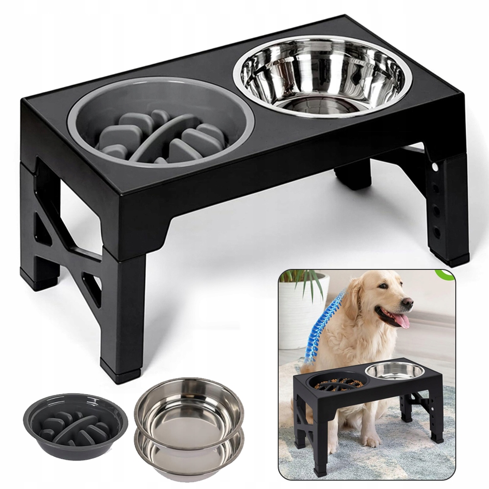 Podwyższona Miska Dla Psów, Zestaw Misek Dla Dużych, Średnich I Małych Psów