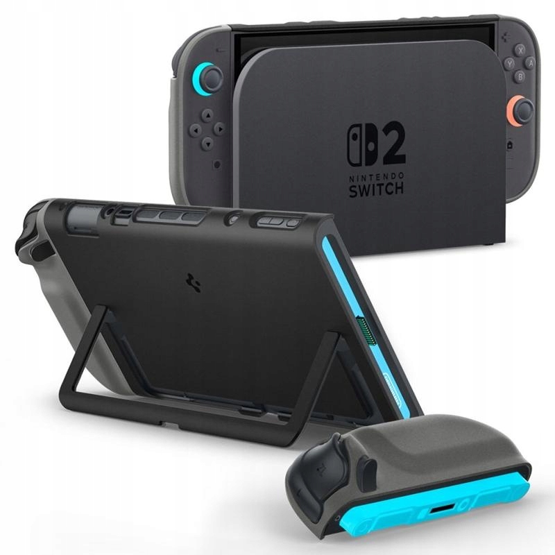 Etui Spigen do Nintendo Switch 2 Nano Nop Oryginalne Czarne do Konsoli