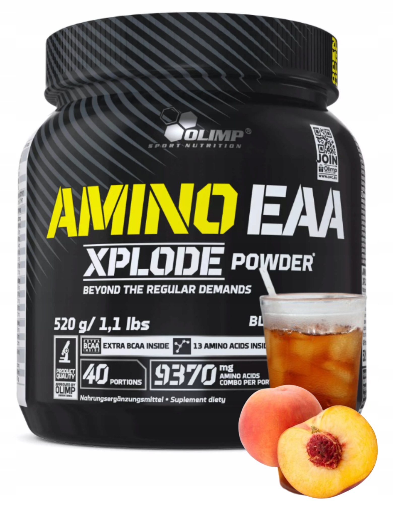 Olimp Amino Eaa Xplode Powder 520 g Ice Tea Peach Aminokyseliny Eaa Bcaa