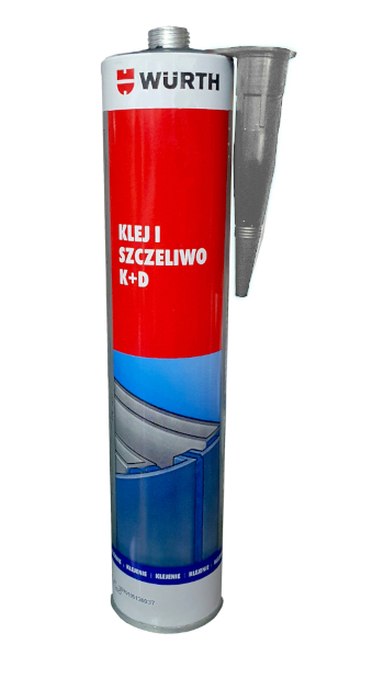 Dekarski Klej i szczeliwo WURTH K+D Szary 300 ml