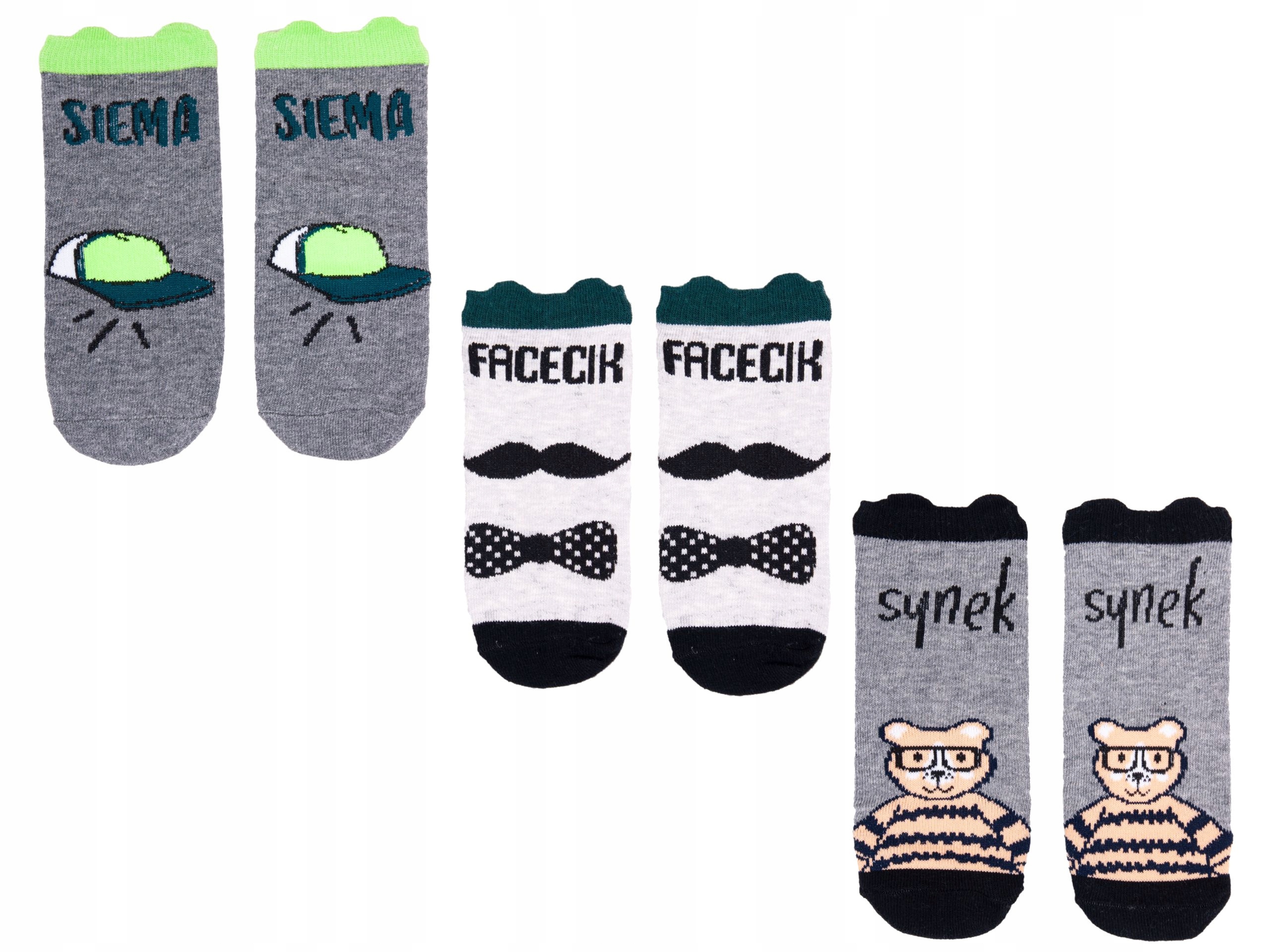 

Yo 3-pak skarpety bawełniane 23/26