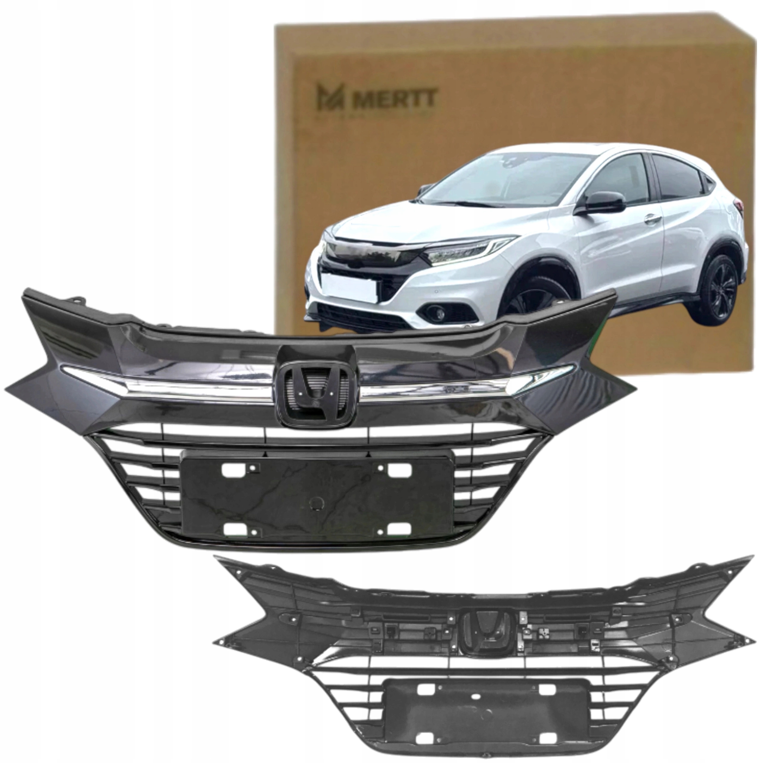 Přední Gril Atrapa Chladiče Přední 71121T7WA00 Honda Hr-v II Ru 2015-2021