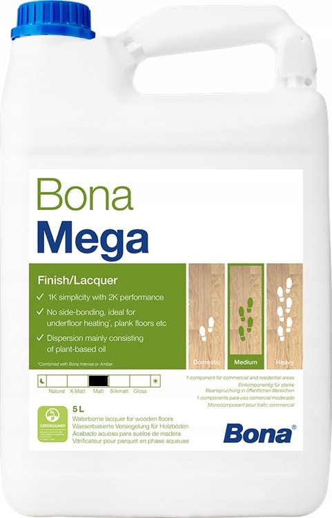 Lakier do podłóg drewnianych Bona Mat 5L