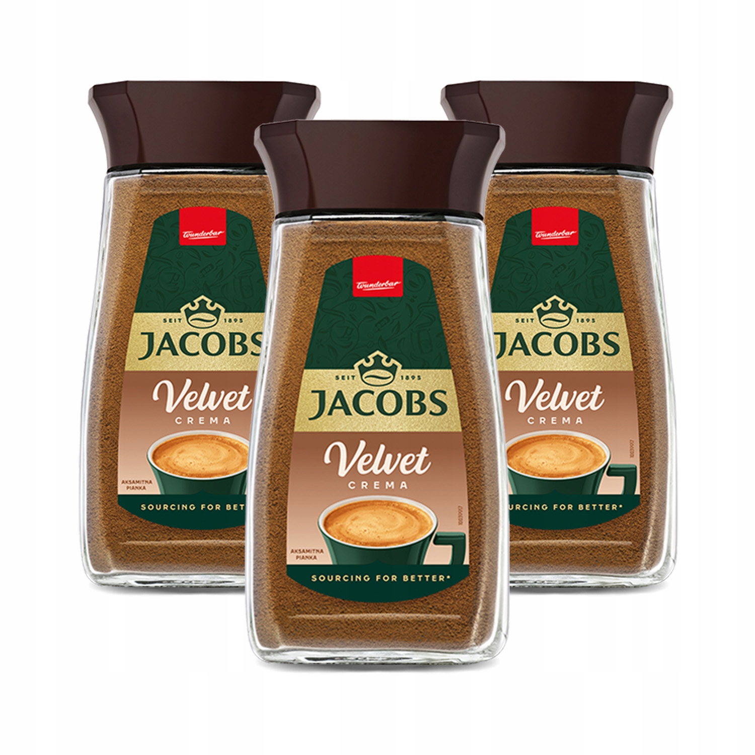 Kawa rozpuszczalna Jacobs Velvet zestaw 3x 200g