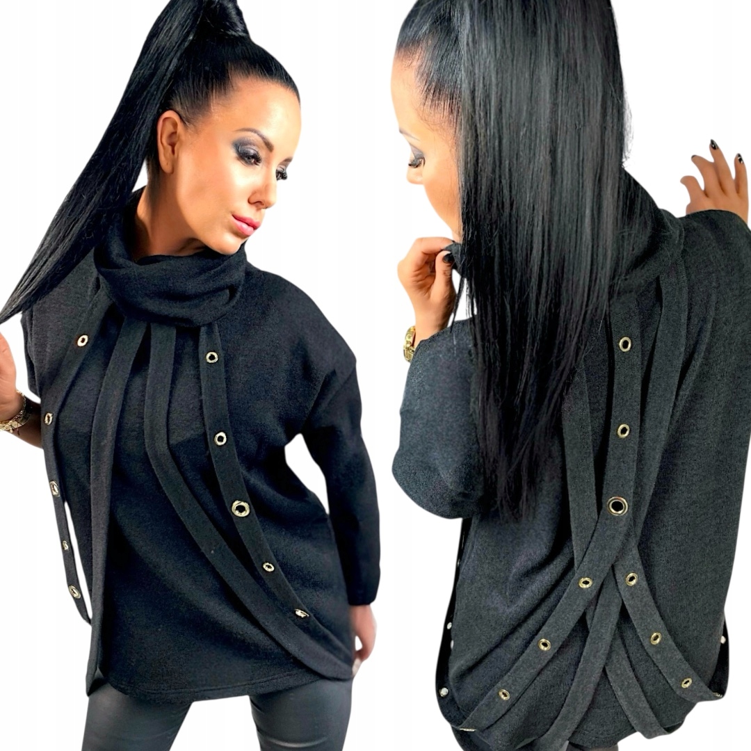 Dámský svetr Golf Svetr elegantní, delší, volný, oversize, velikost S 36